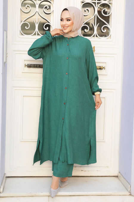 Modest Emerald Green Dual Suit 19017ZY